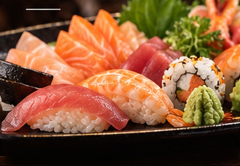 Illustrative photo of assorted sushi and sashimi